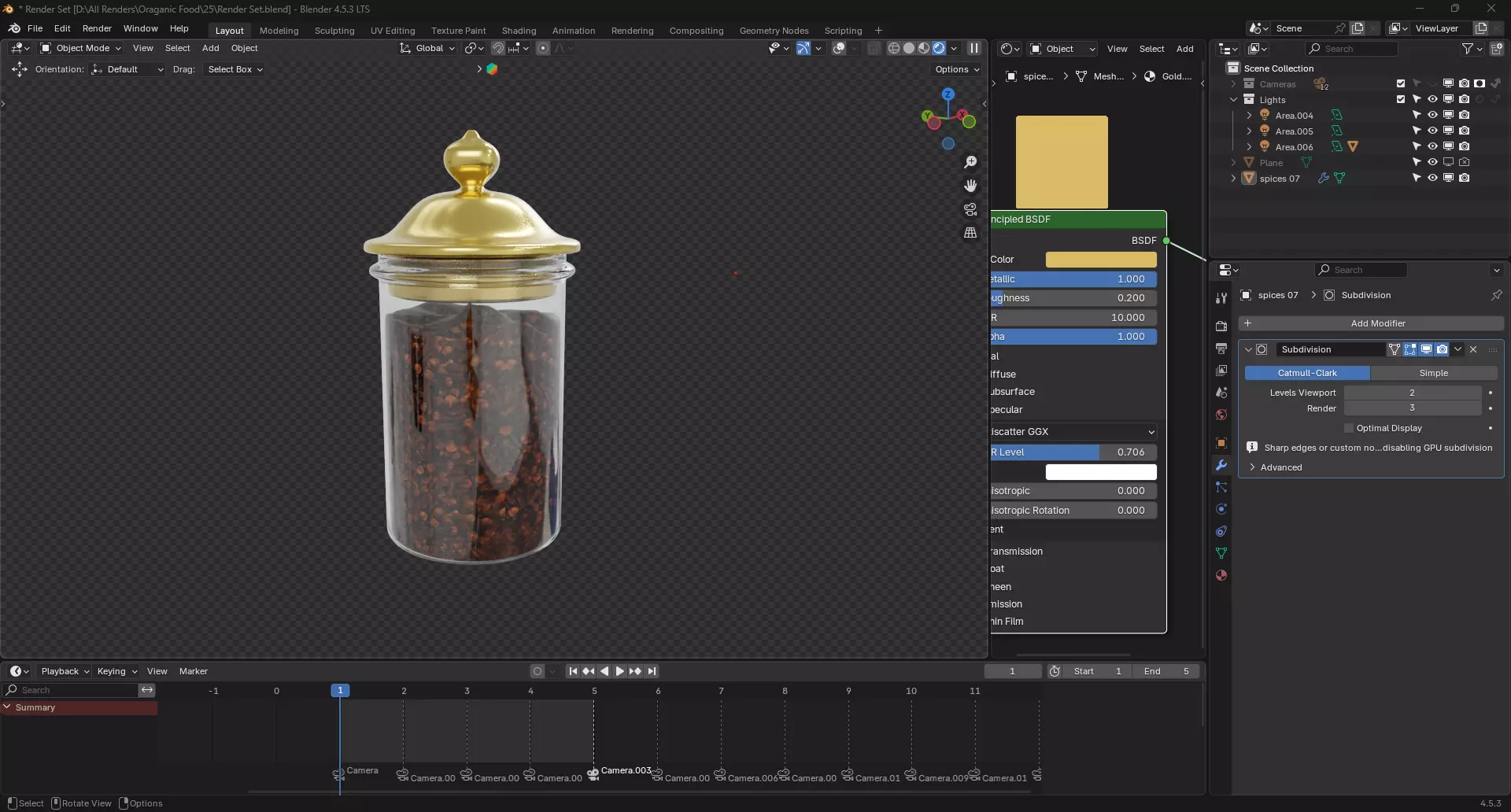 Clove jar 3D model_4