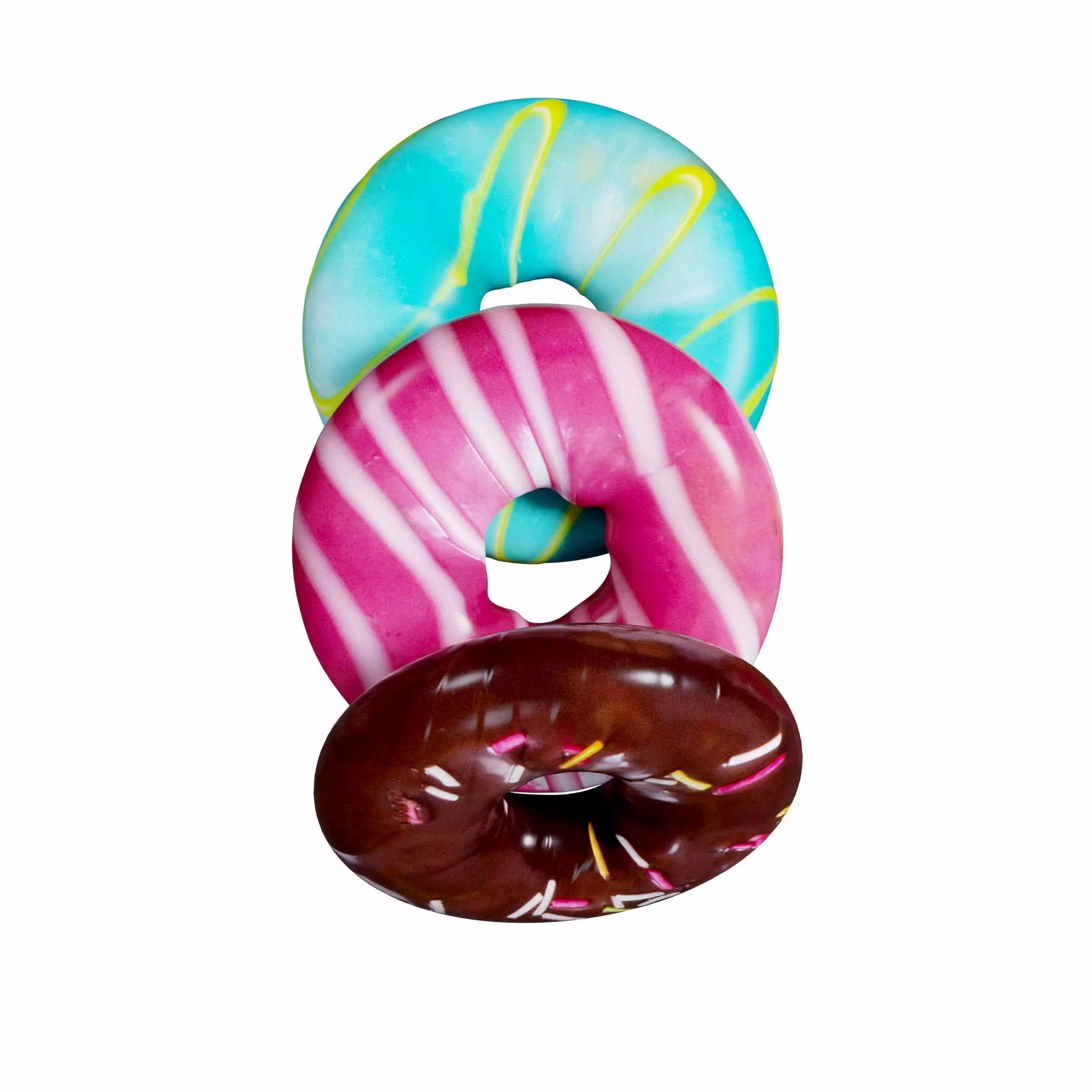 Donuts 3D model_1