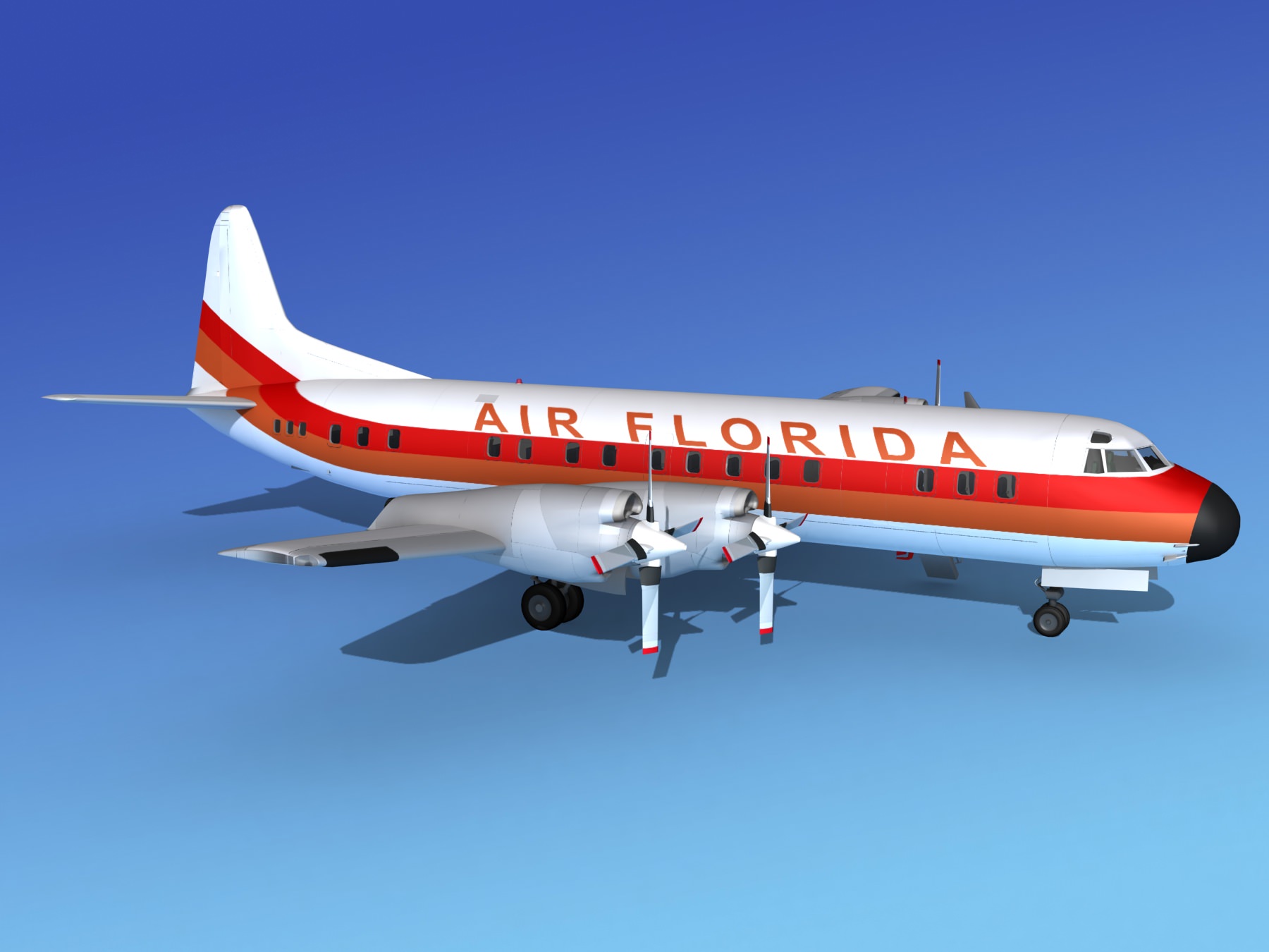 Lockheed L-188 Electra HP Air Florida 3D model_3