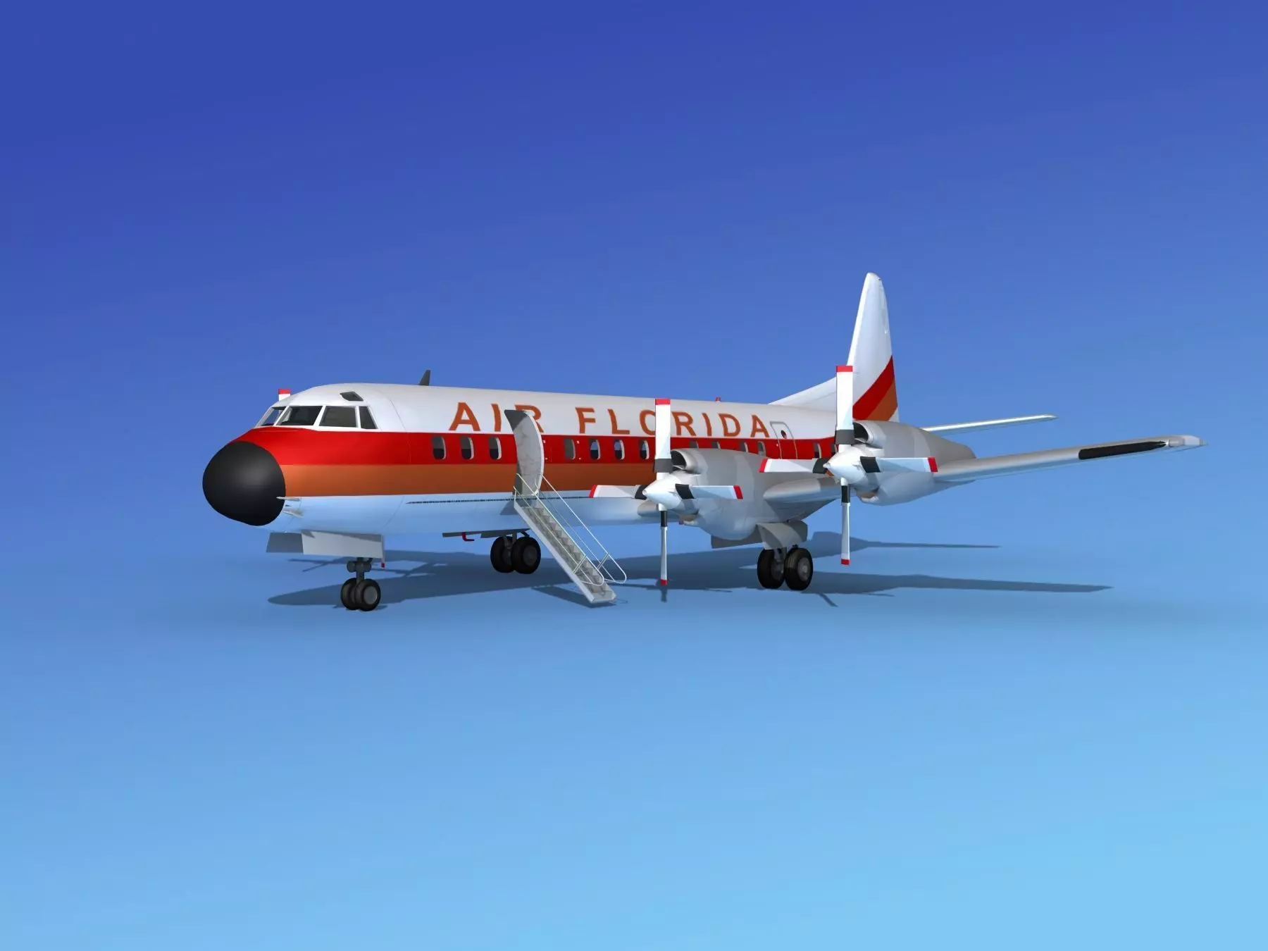 Lockheed L-188 Electra HP Air Florida 3D model_0