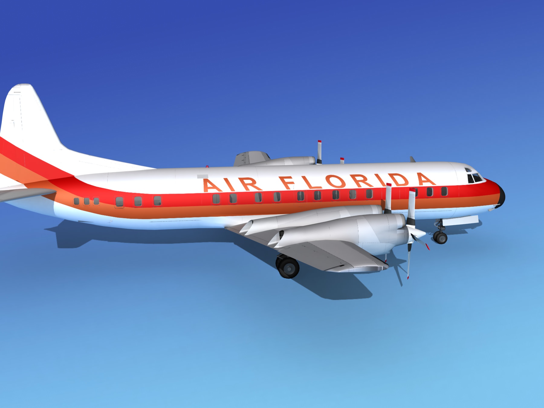 Lockheed L-188 Electra HP Air Florida 3D model_5