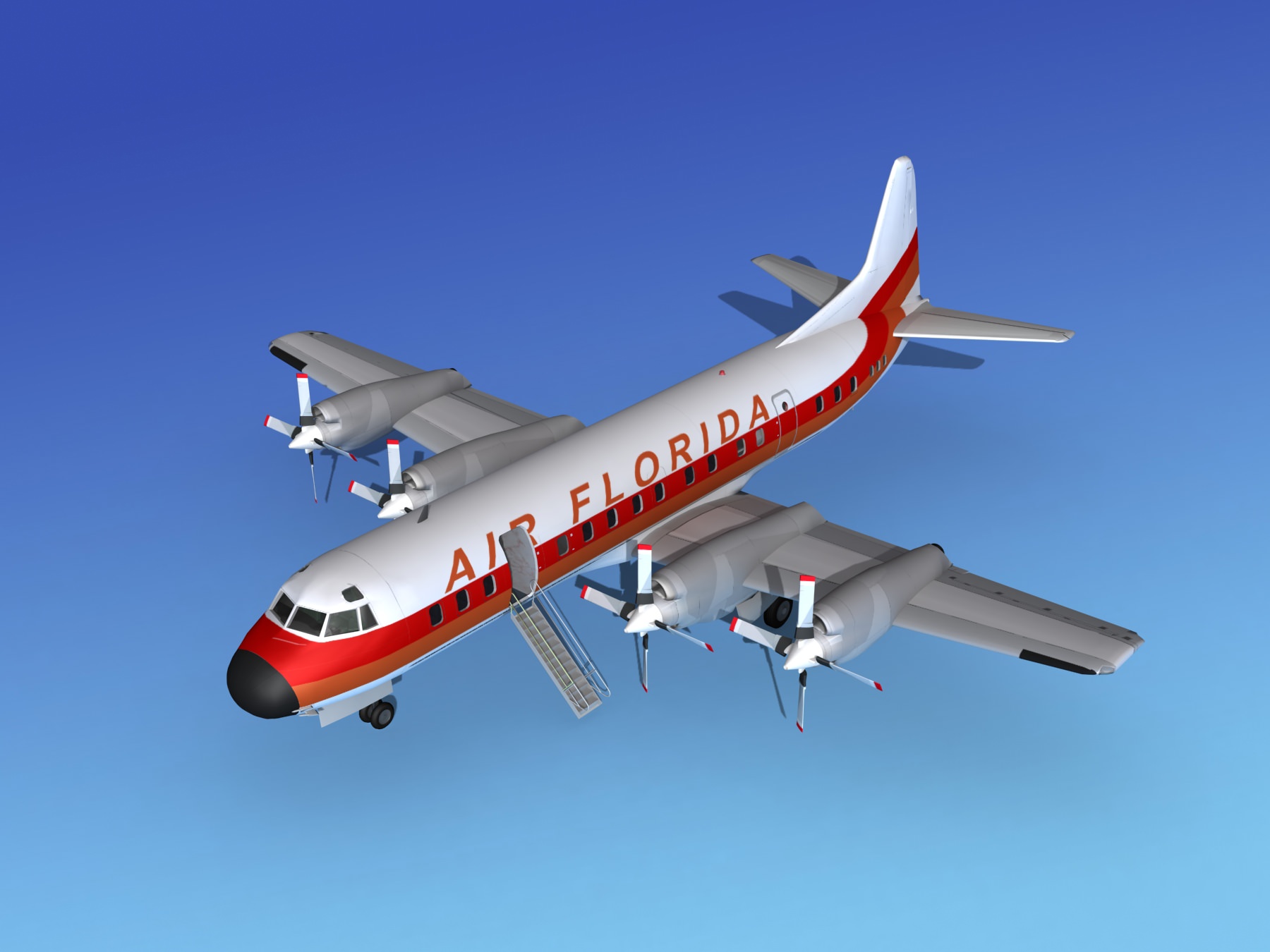 Lockheed L-188 Electra HP Air Florida 3D model_10