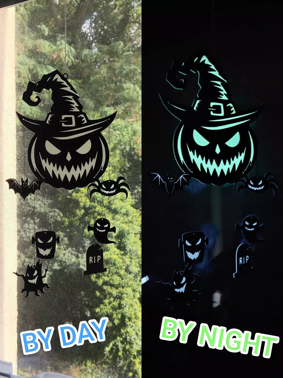 Glow in the Dark Halloween Mobile STL 3D print model_0