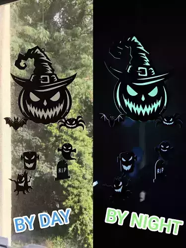 Glow in the Dark Halloween Mobile STL 3D print model