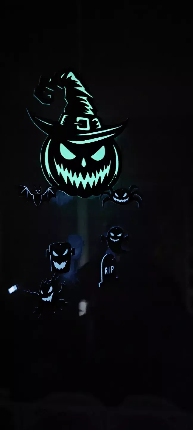 Glow in the Dark Halloween Mobile STL 3D print model_2