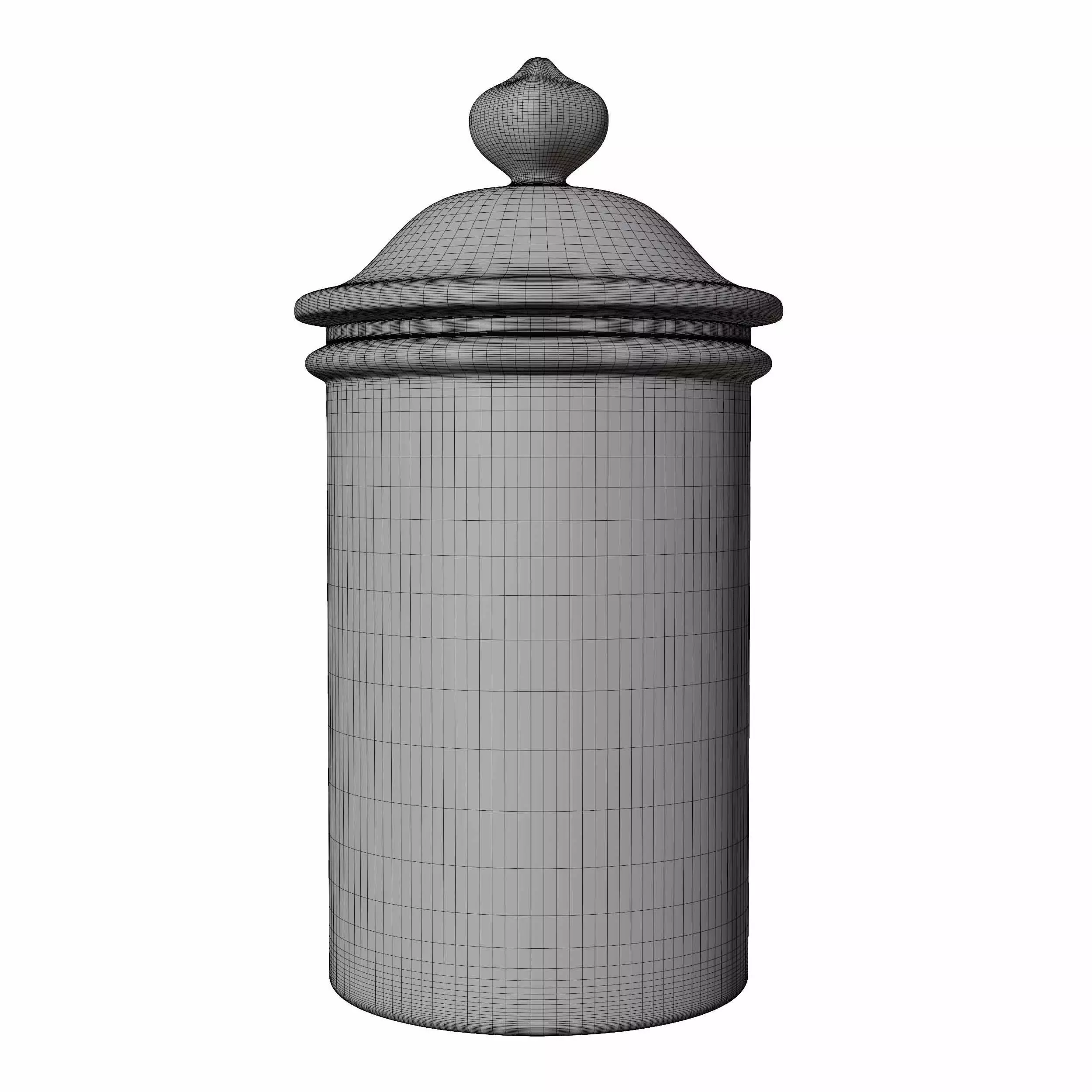 Paprika jar 3D model_5