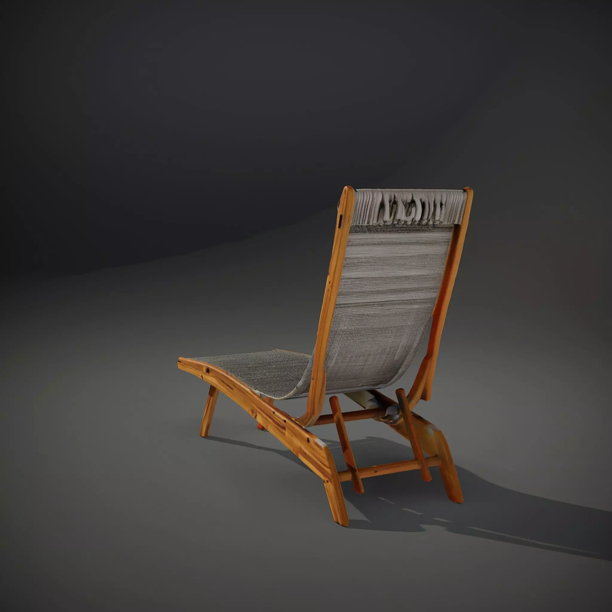 Natural Oak Lounger model pack Low-poly 3D model_35
