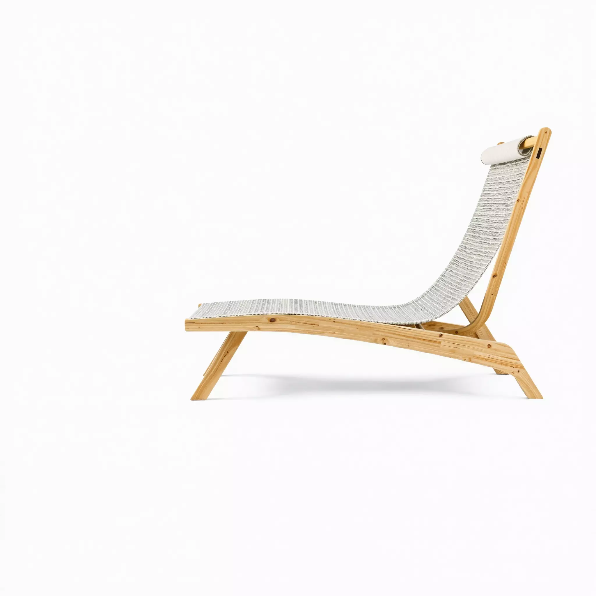 Natural Oak Lounger model pack Low-poly 3D model_3