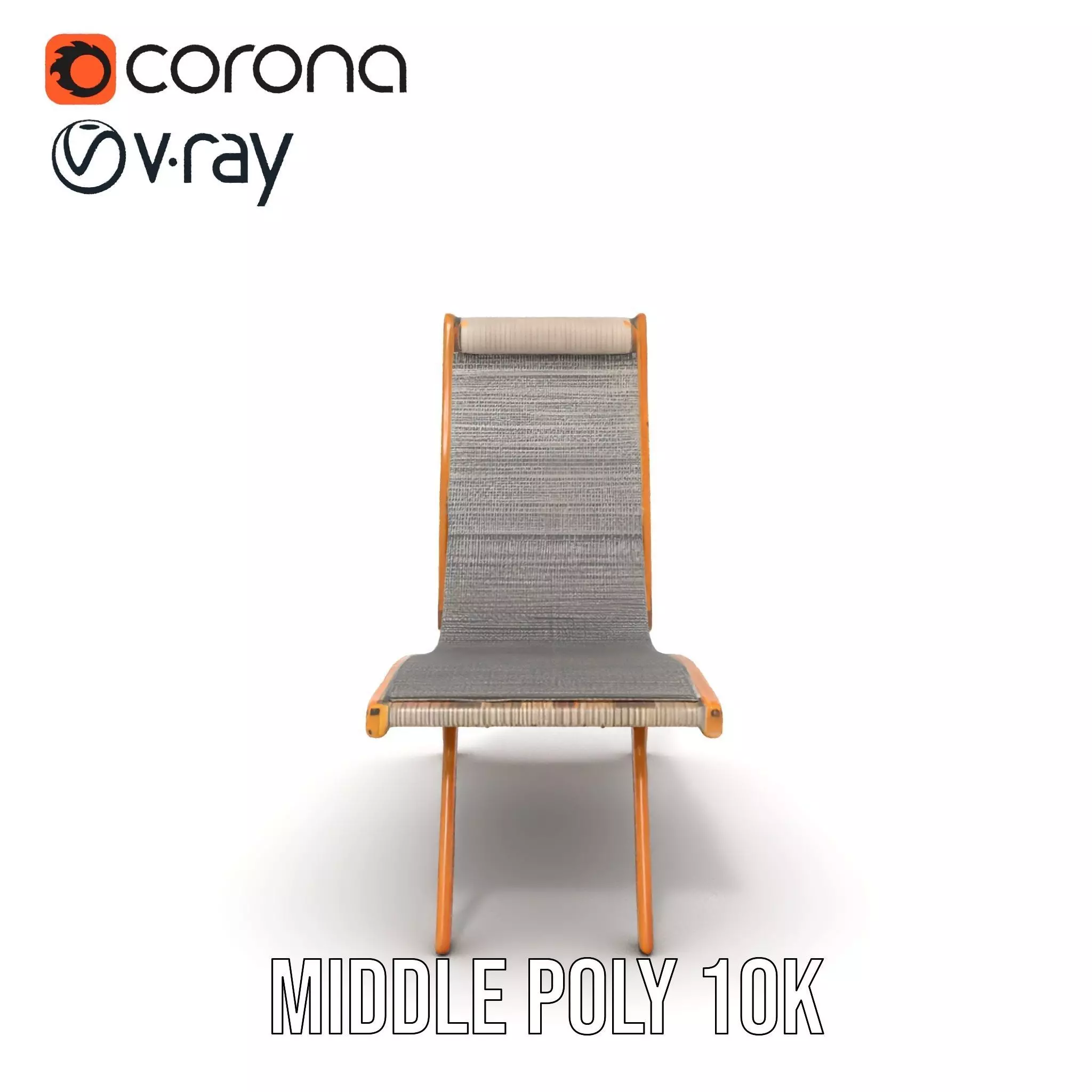 Natural Oak Lounger model pack Low-poly 3D model_28