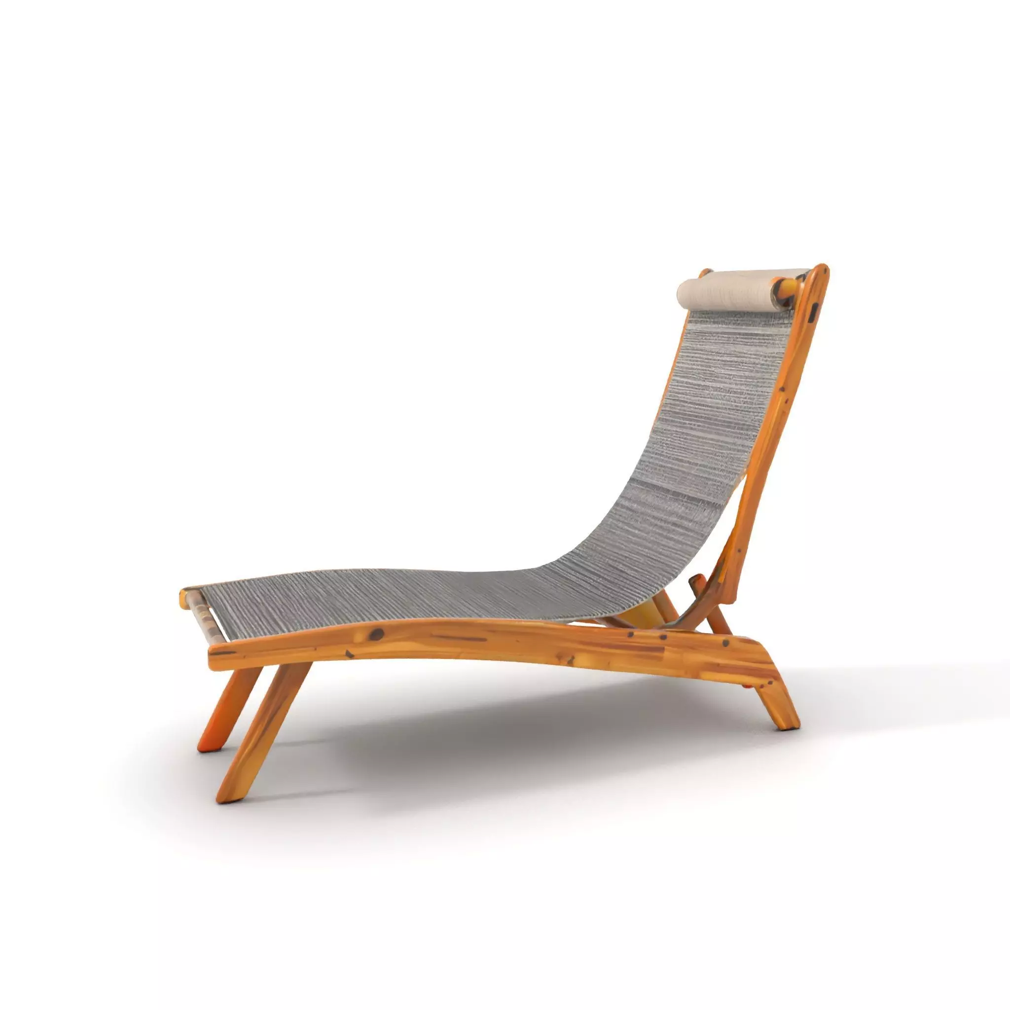Natural Oak Lounger model pack Low-poly 3D model_7