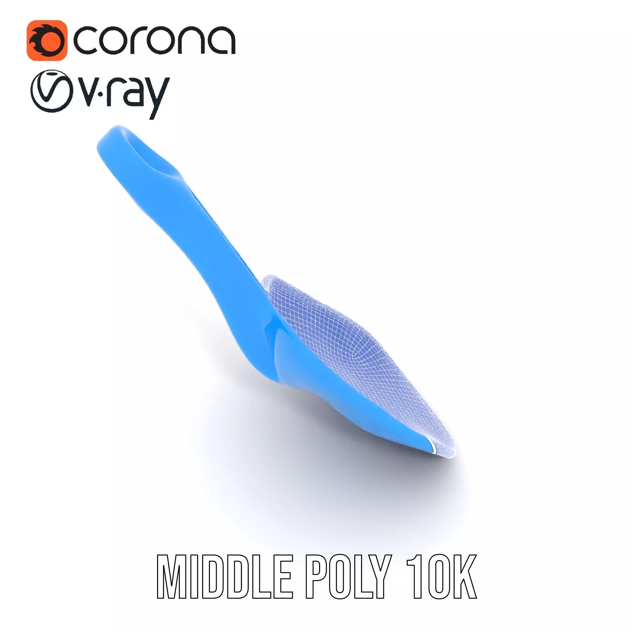 Blue Plastic Shovel model pack Low-poly 3D model_24