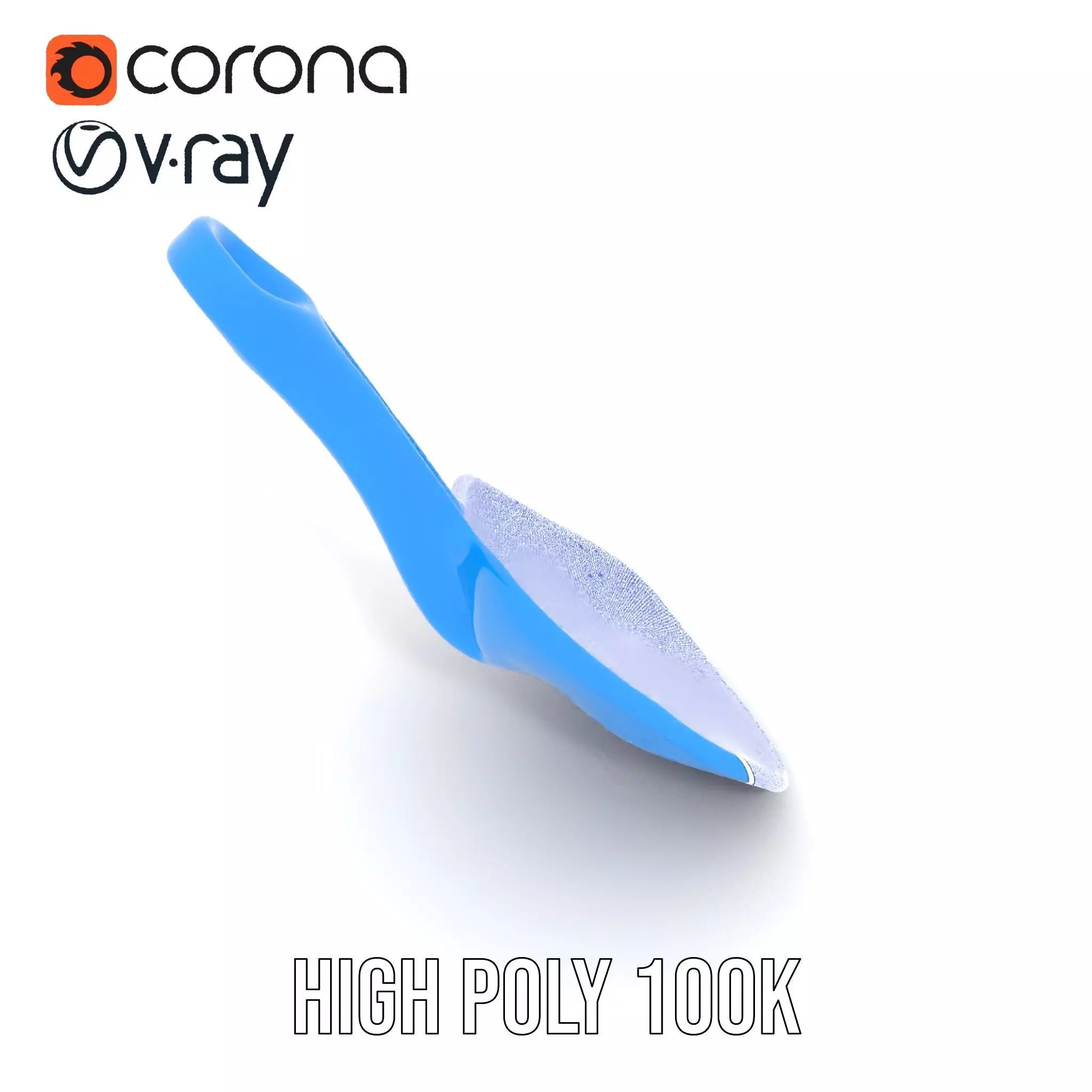 Blue Plastic Shovel model pack Low-poly 3D model_29