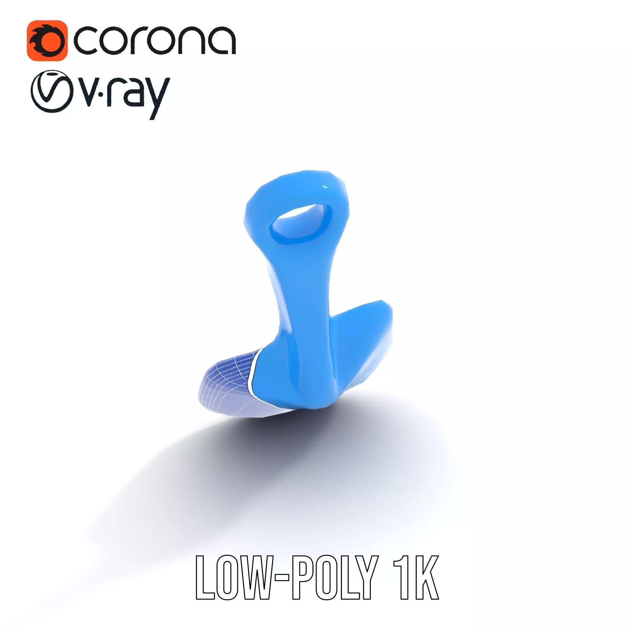 Blue Plastic Shovel model pack Low-poly 3D model_28