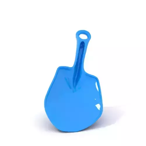 Blue Plastic Shovel model pack Low-poly 3D model