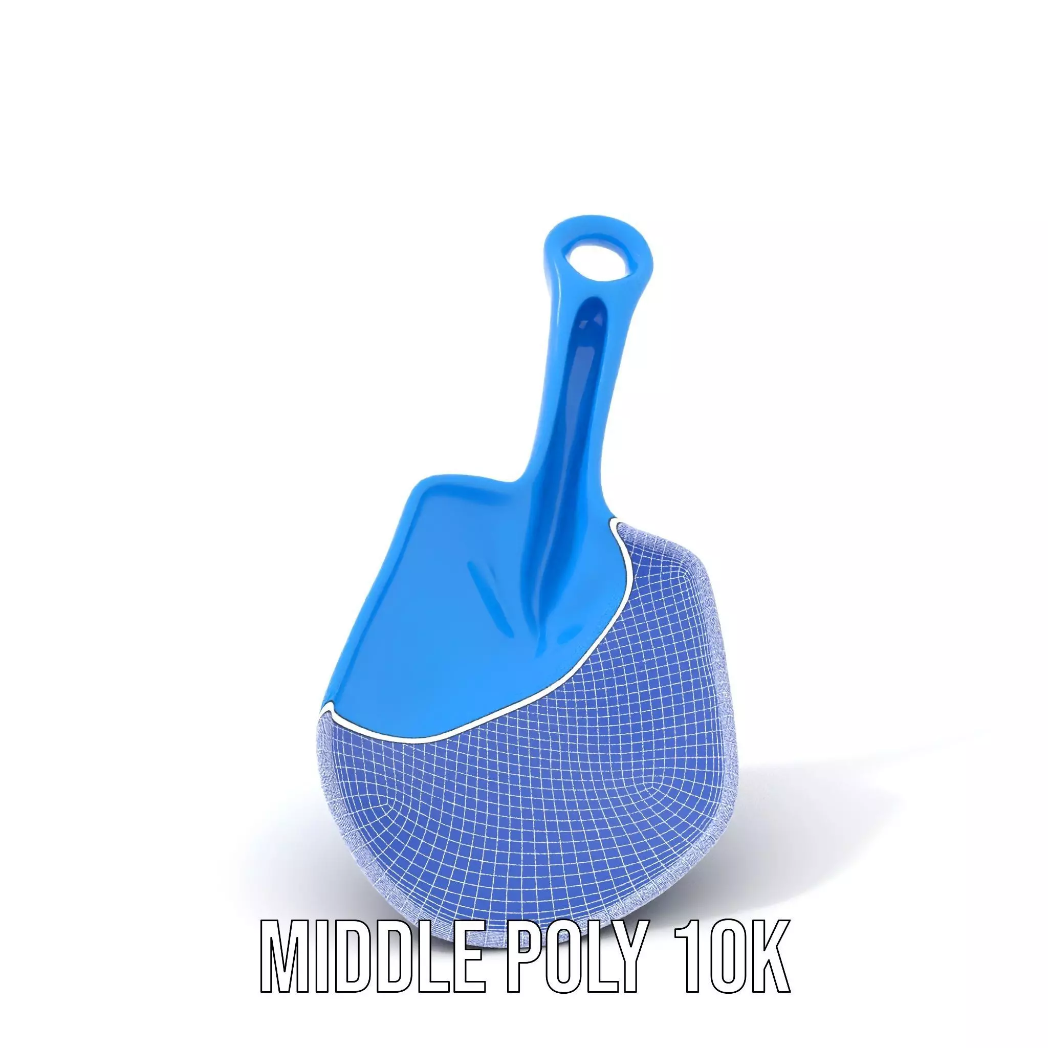 Blue Plastic Shovel model pack Low-poly 3D model_15