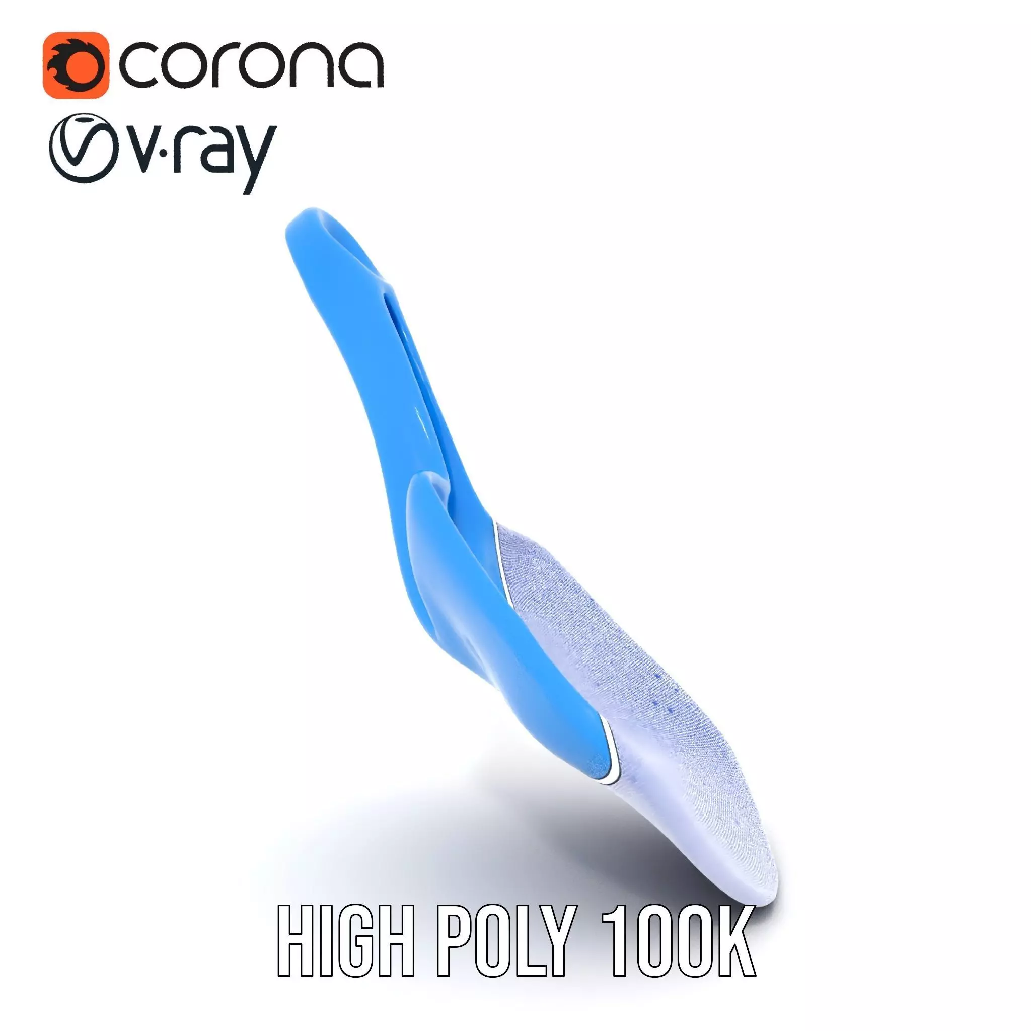 Blue Plastic Shovel model pack Low-poly 3D model_32