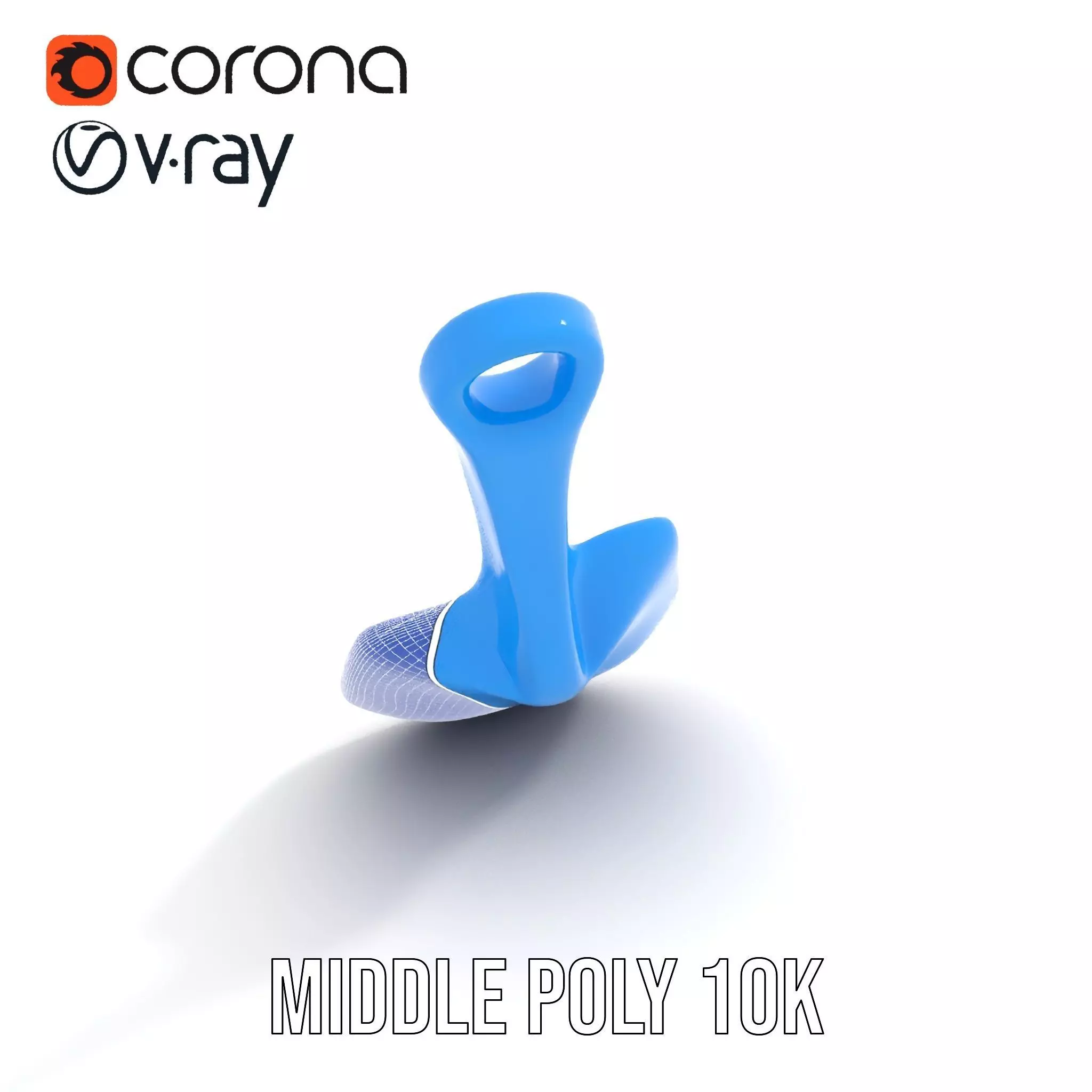 Blue Plastic Shovel model pack Low-poly 3D model_21