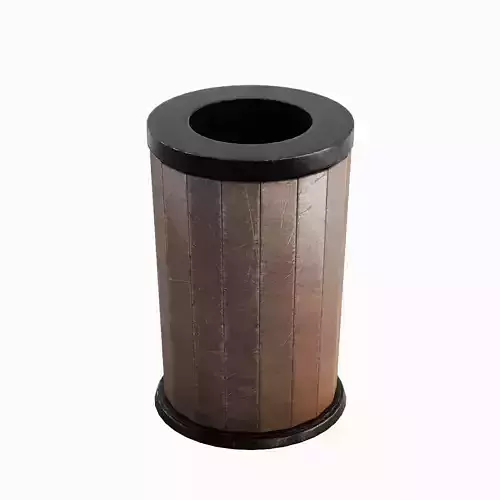 Street Trash Can B 01 Low-poly 3D model
