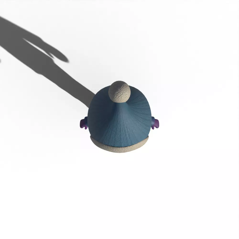 Cartoon Child Boy Winter Clothing 3D model_11