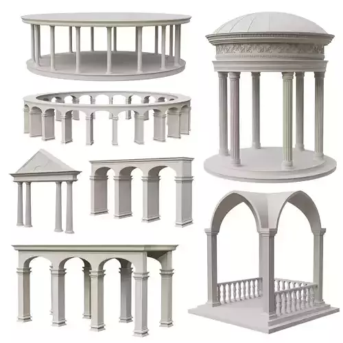 Architectural Exterior Elements Collection 3D model