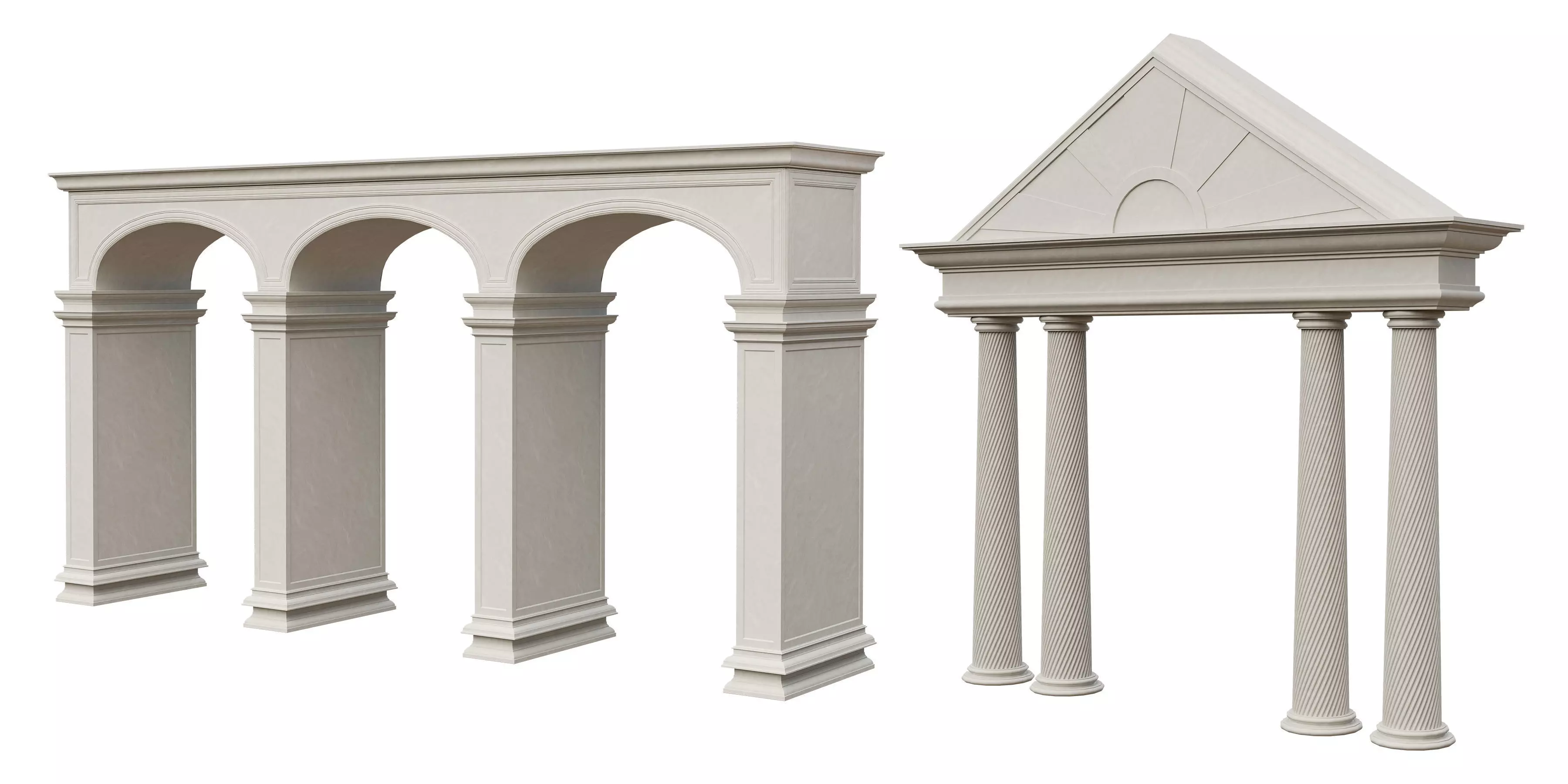 Architectural Exterior Elements Collection 3D model_2