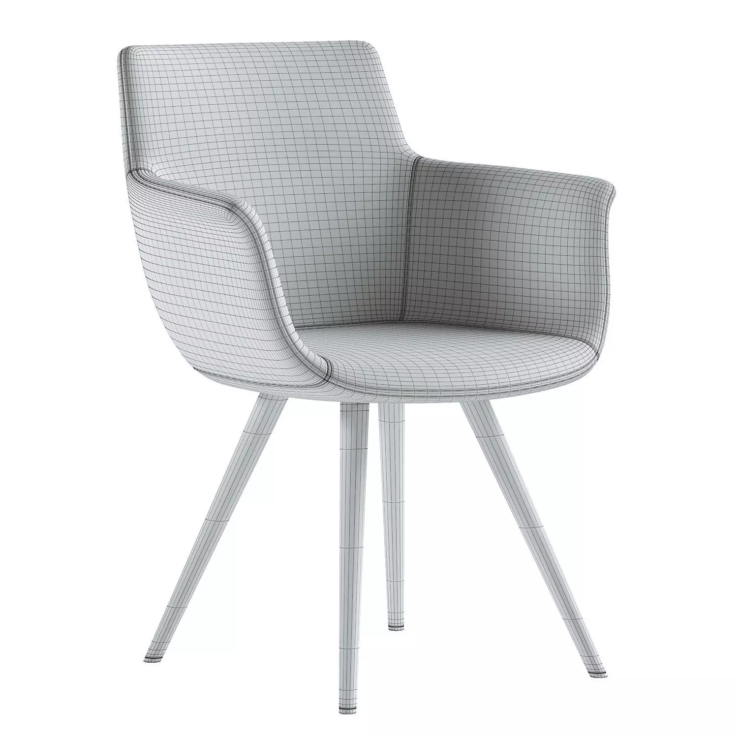 BOTTEGA STAR ARMCHAIR 3D model_6