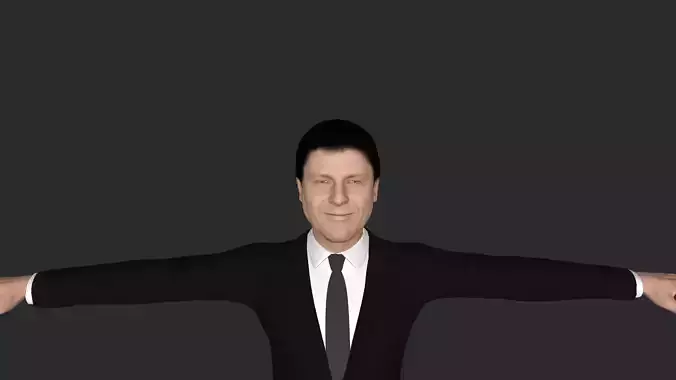 Sean Bean Hyper Realistic Full Body  Rigged 3D Character 3D model