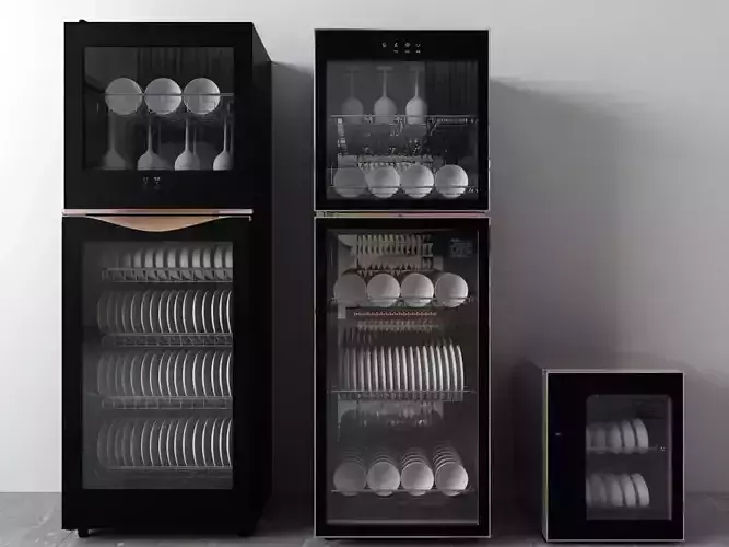 Modern Dish Sterilizer Collection 3D Model