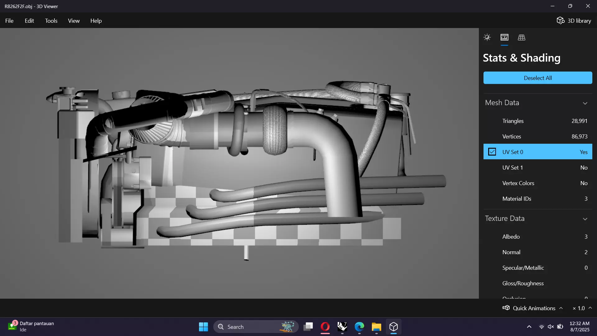 RB26 Inline 6 600Hp Turbonetics Engine Low-poly 3D model_20