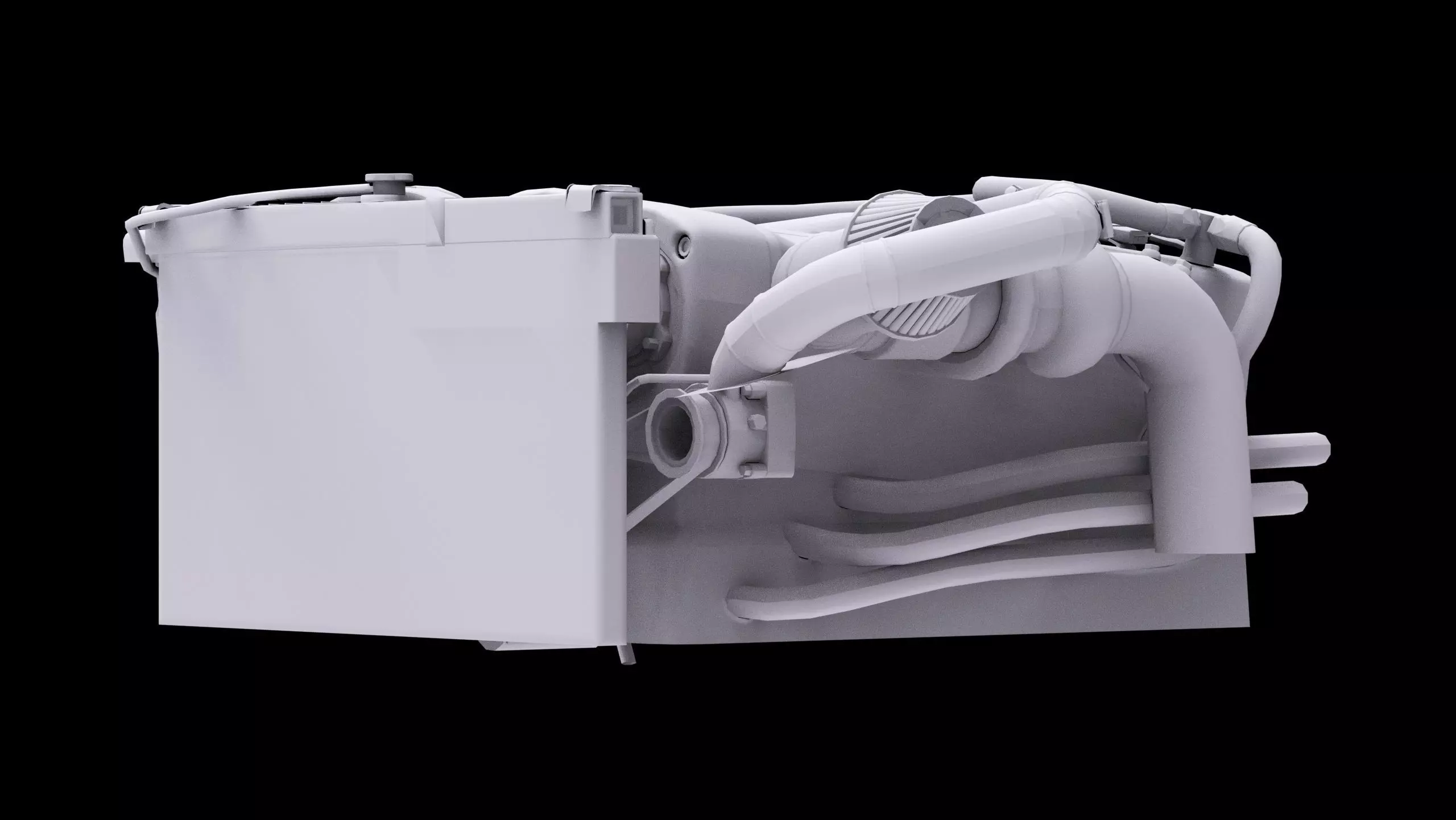 RB26 Inline 6 600Hp Turbonetics Engine Low-poly 3D model_10