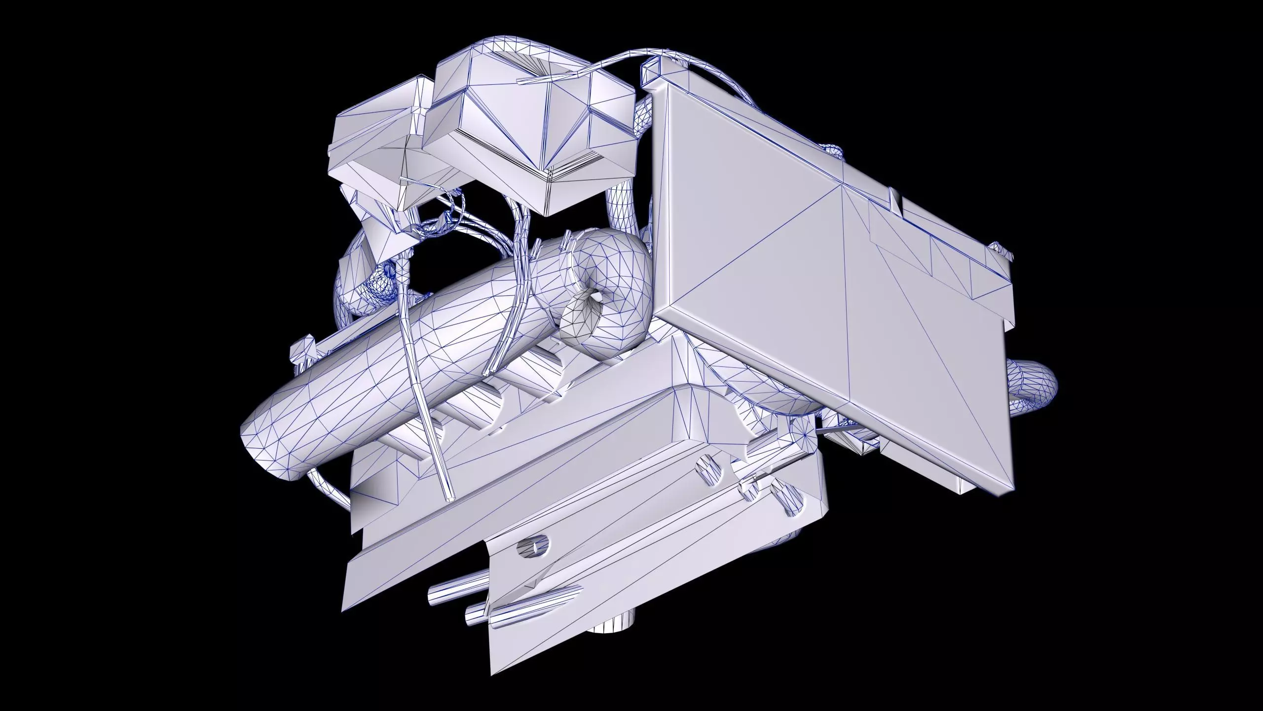 RB26 Inline 6 600Hp Turbonetics Engine Low-poly 3D model_17