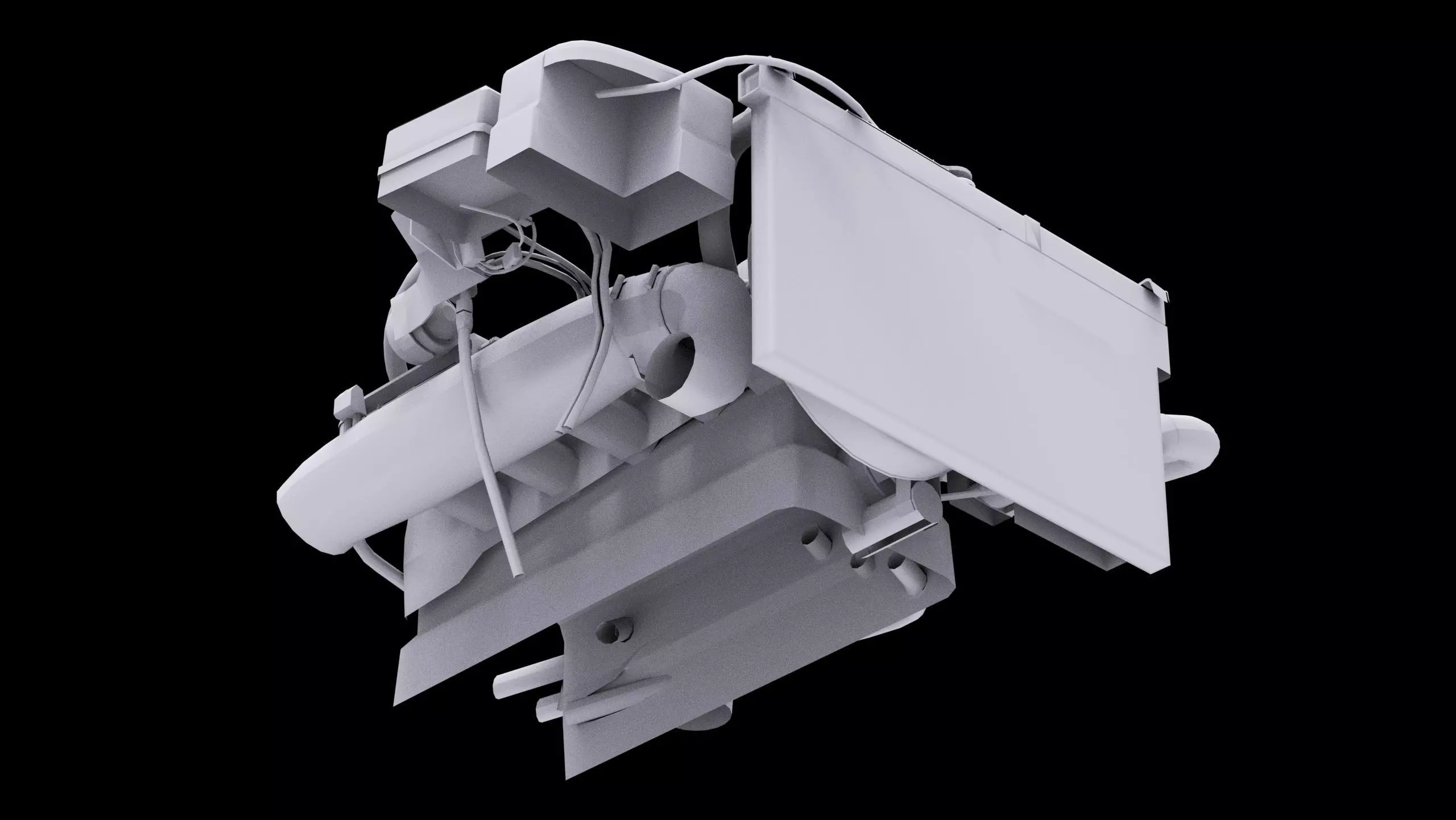 RB26 Inline 6 600Hp Turbonetics Engine Low-poly 3D model_11