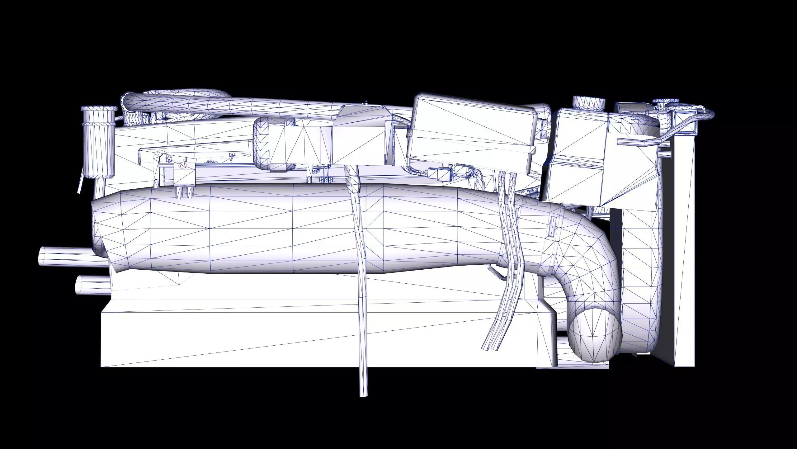 RB26 Inline 6 600Hp Turbonetics Engine Low-poly 3D model_15