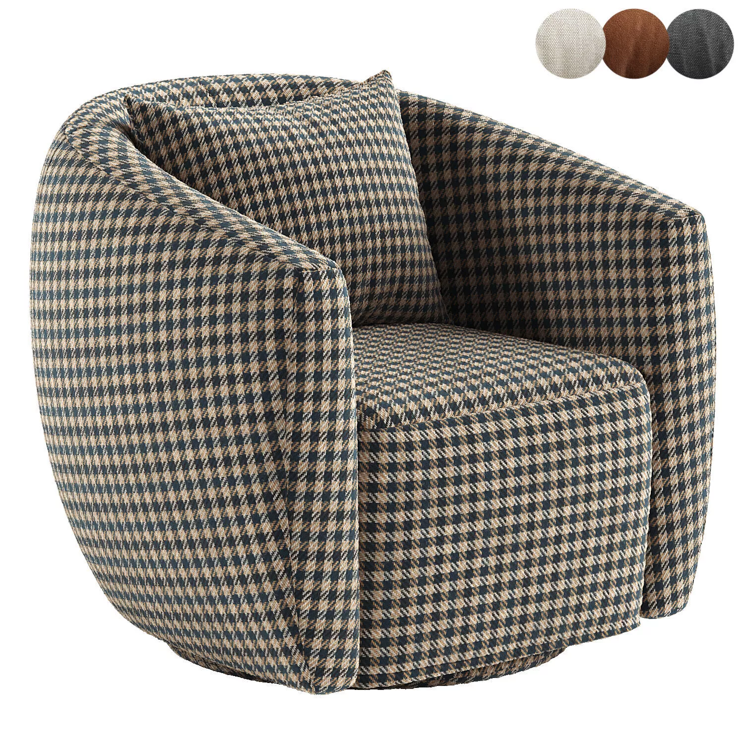 Lydia Swivel Chair 3D model