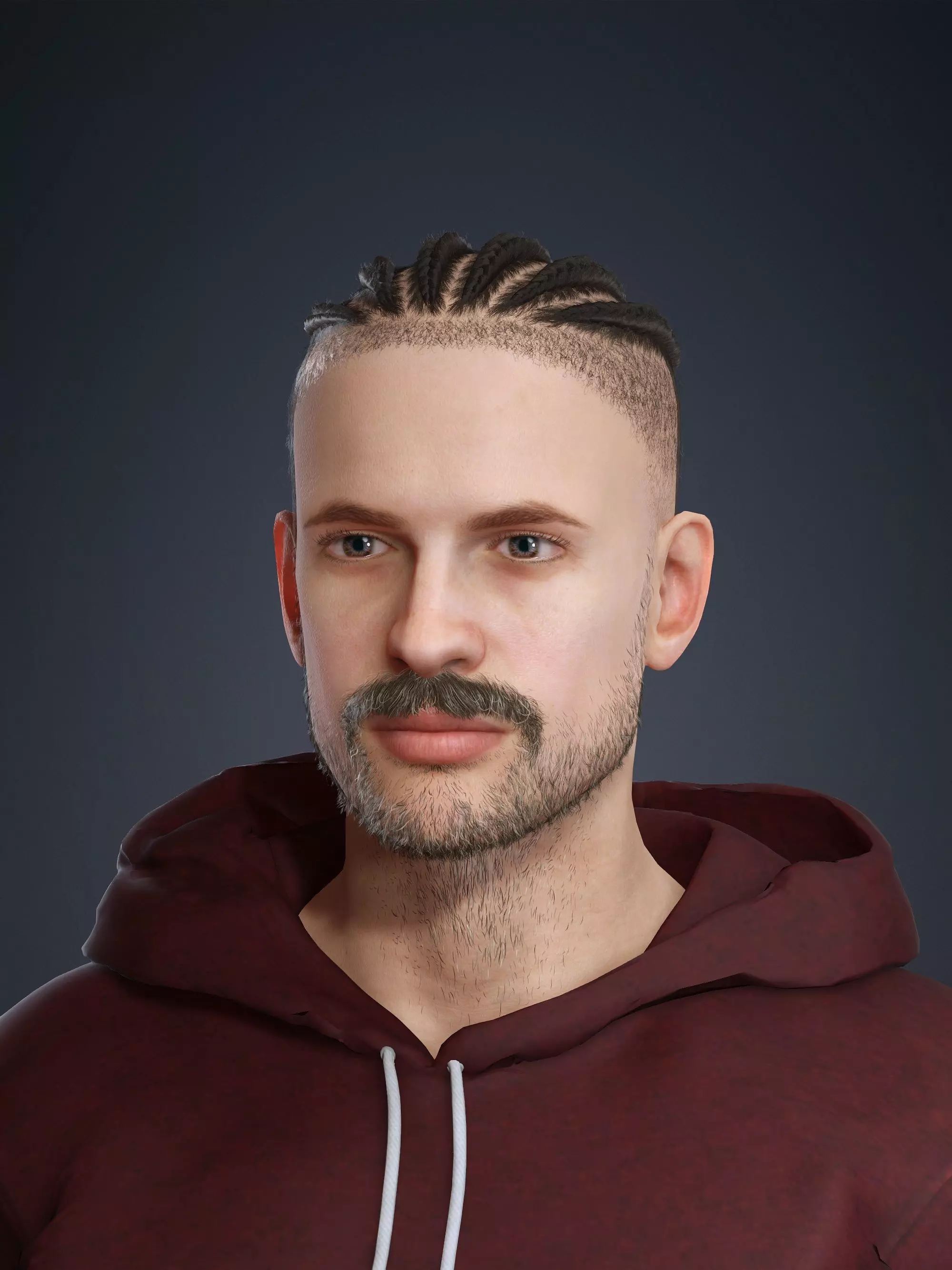 Harley Custom Camouflage Painting Archviz Model 3D model_9