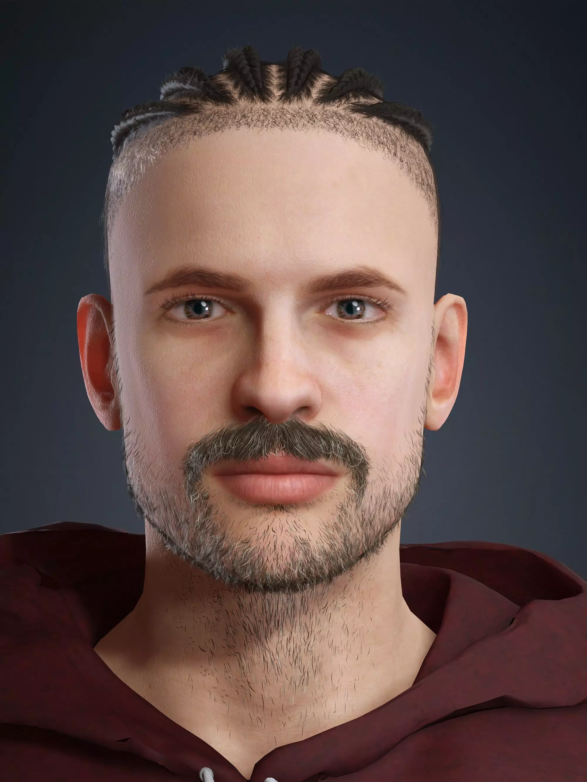 Harley Custom Camouflage Painting Archviz Model 3D model_12