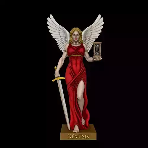 Nemesis is the Greek goddess of revenge and retributive justice