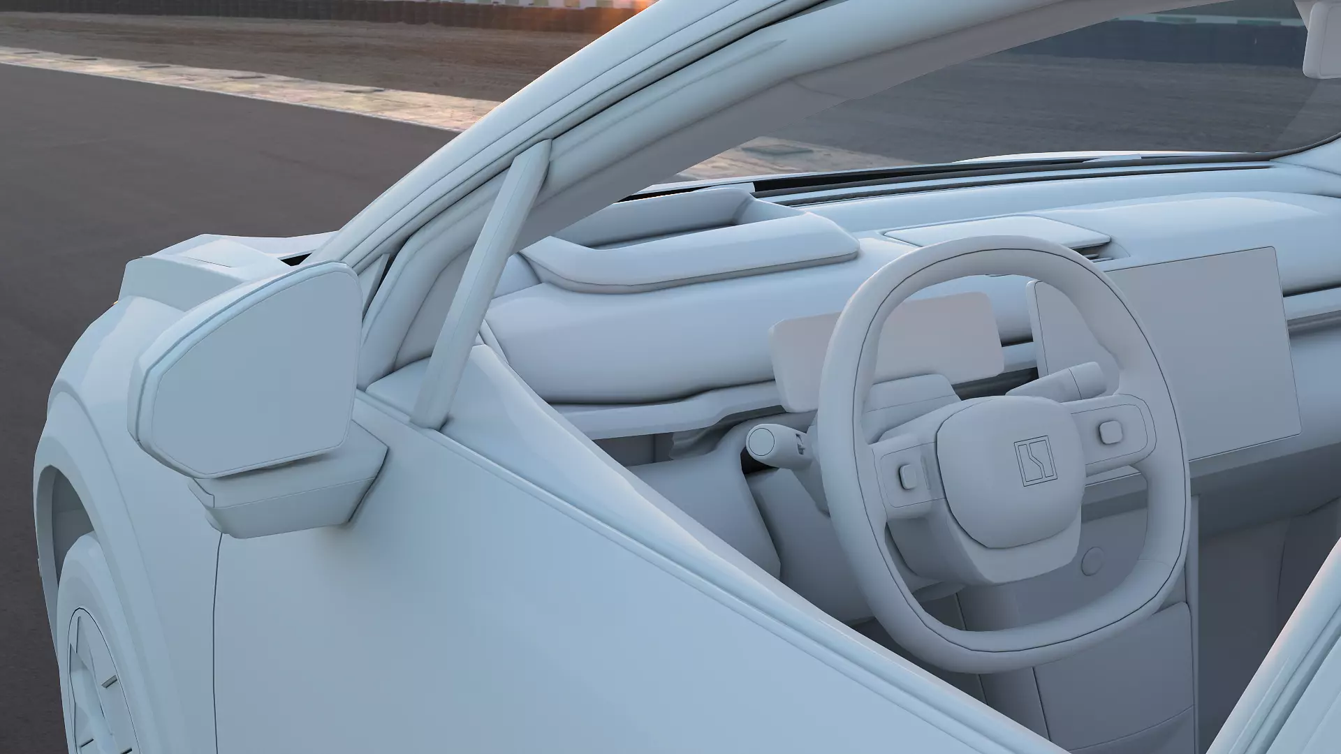 2025 ZeekrX with interior  Low-poly 3D model_10