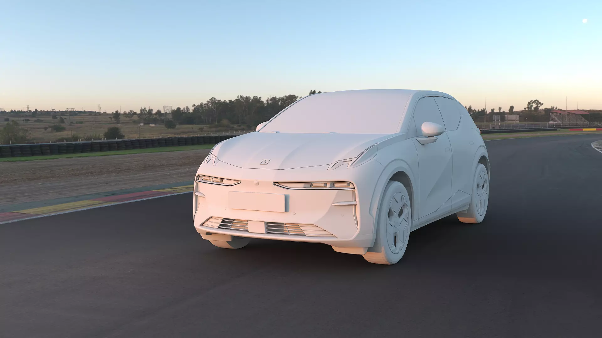 2025 ZeekrX with interior  Low-poly 3D model_6