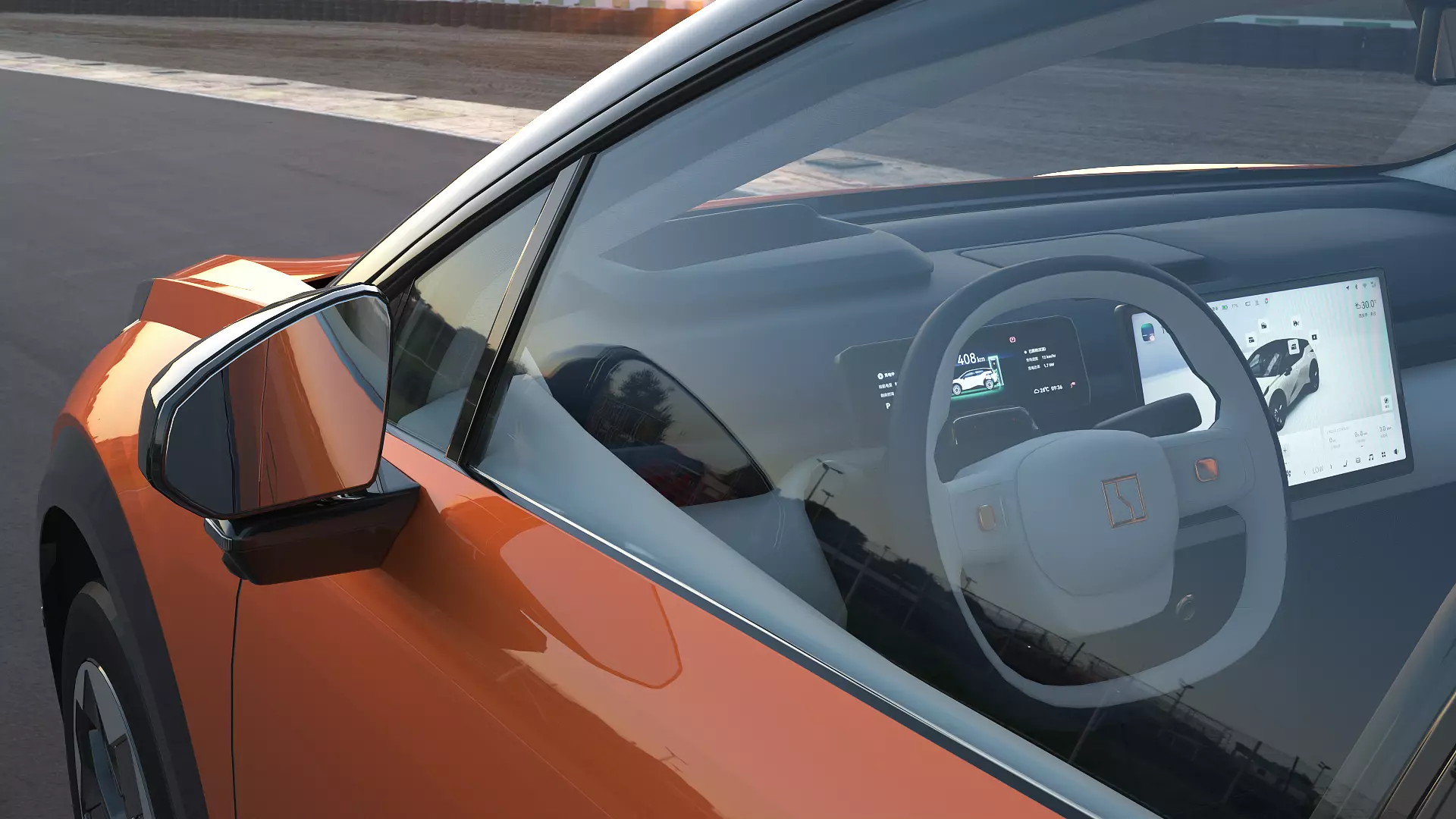 2025 ZeekrX with interior  Low-poly 3D model_3