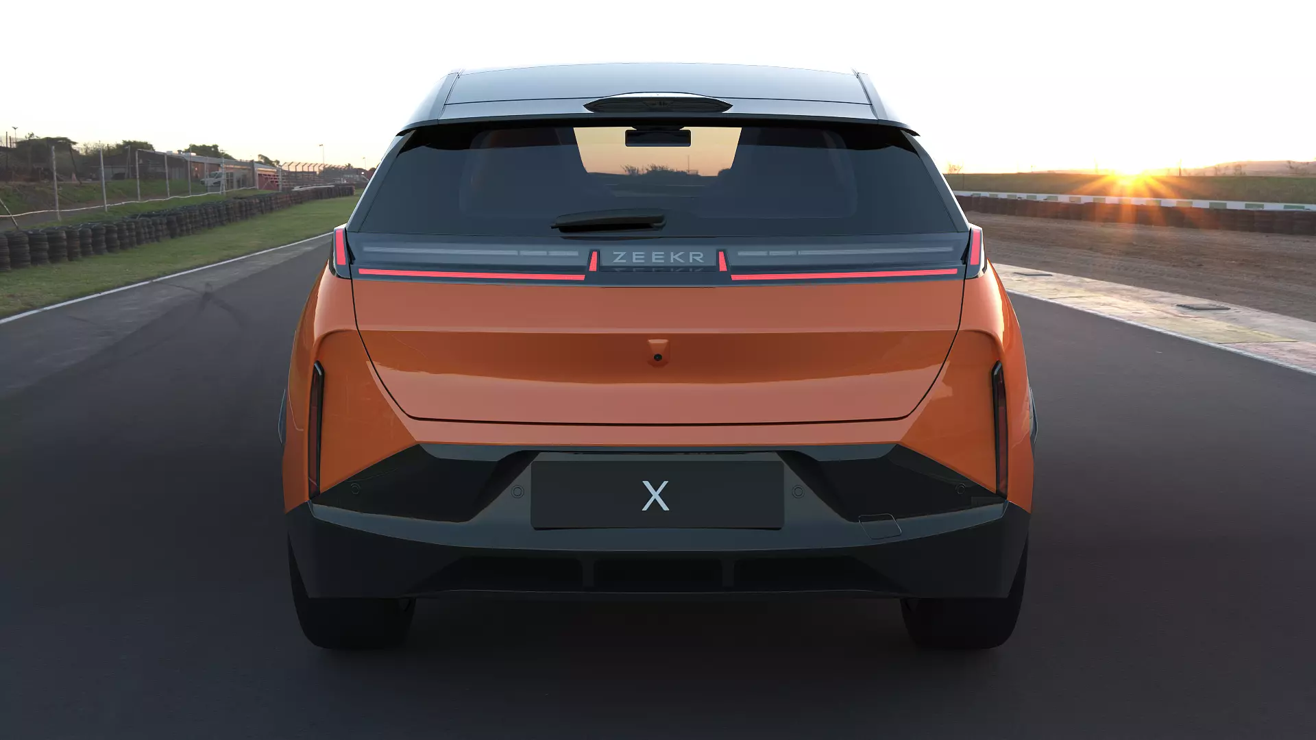 2025 ZeekrX with interior  Low-poly 3D model_5