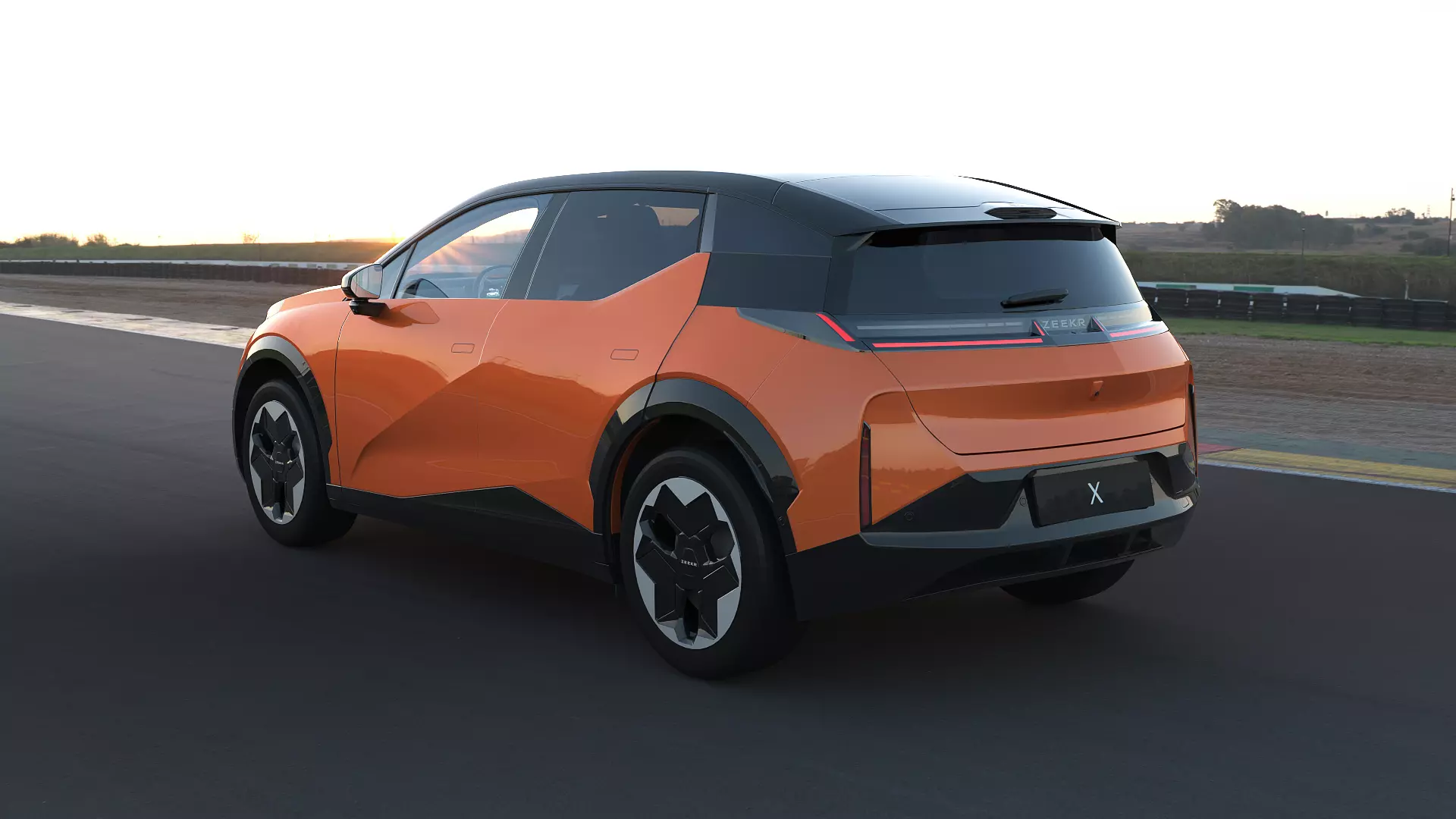 2025 ZeekrX with interior  Low-poly 3D model_4