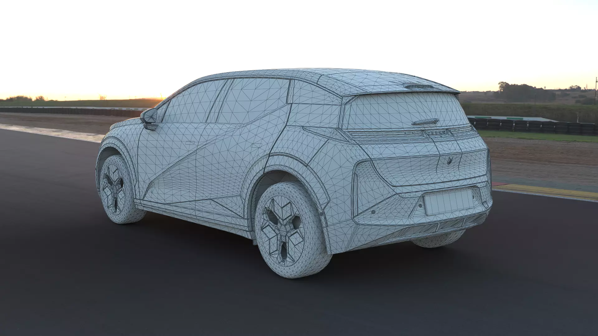 2025 ZeekrX with interior  Low-poly 3D model_15