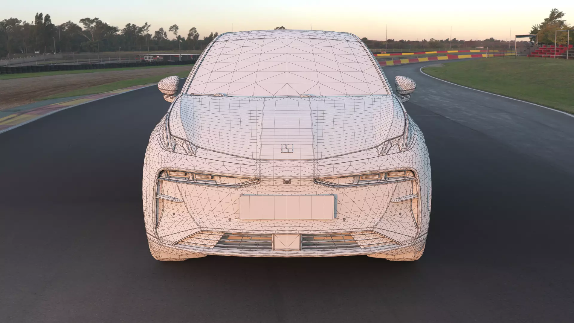 2025 ZeekrX with interior  Low-poly 3D model_9