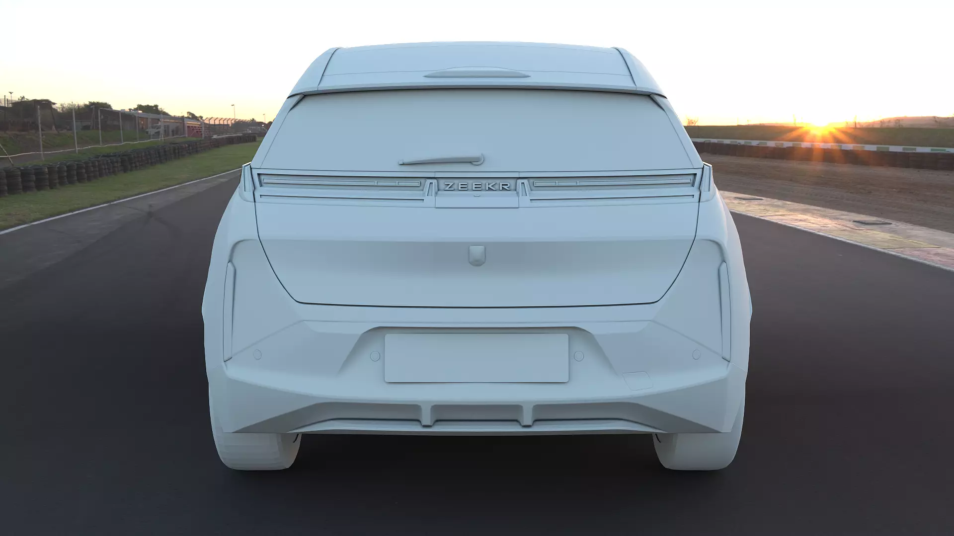 2025 ZeekrX with interior  Low-poly 3D model_12