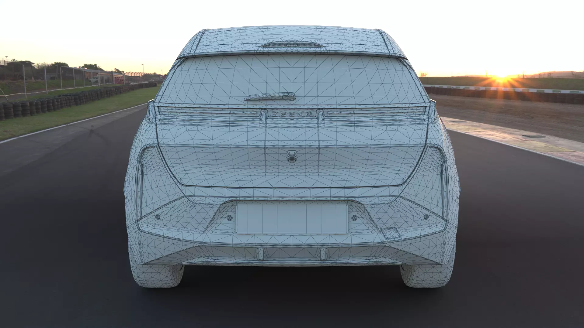 2025 ZeekrX with interior  Low-poly 3D model_13