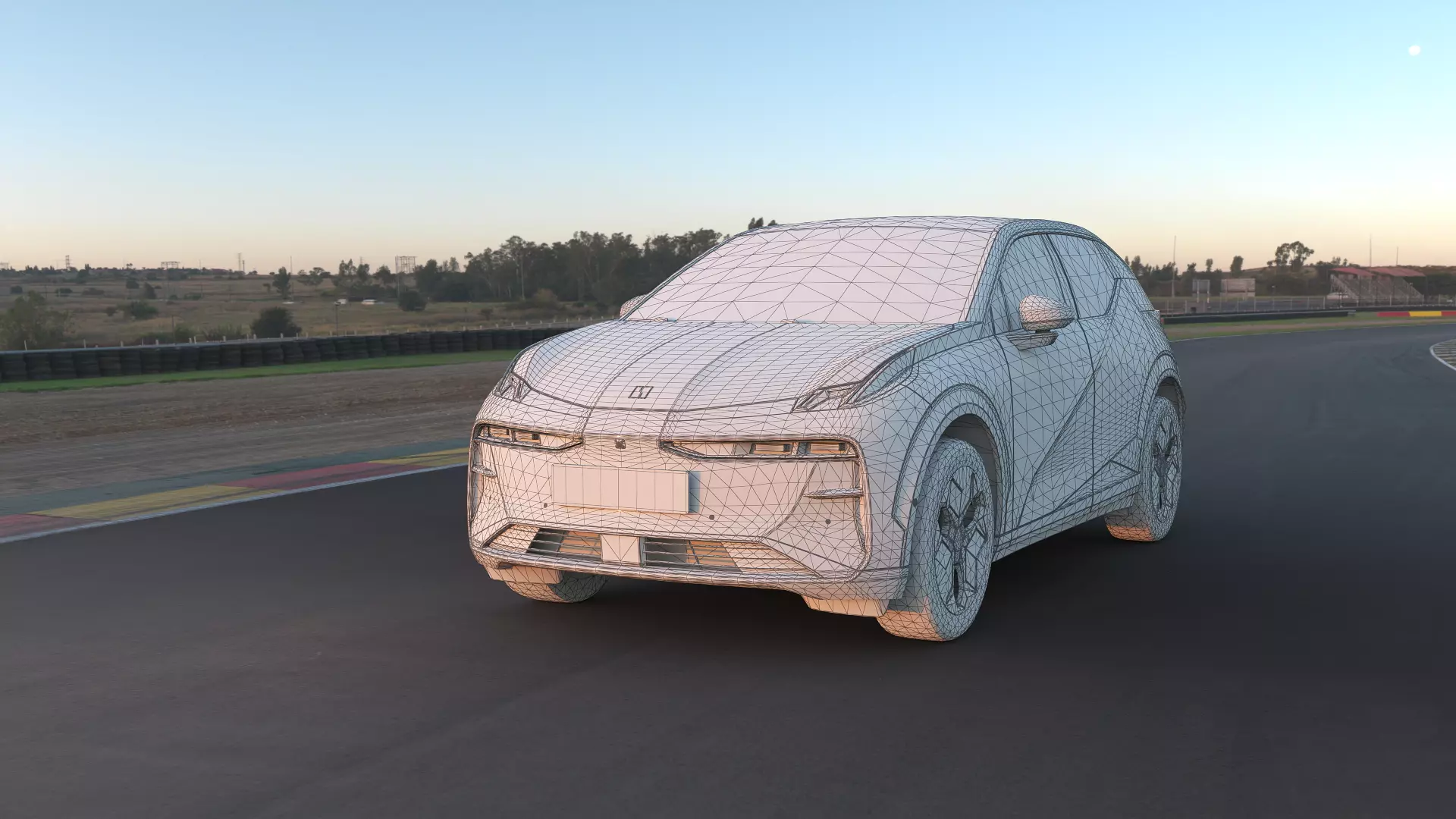 2025 ZeekrX with interior  Low-poly 3D model_7