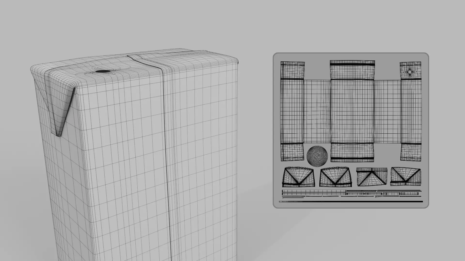 Beverage Carton Brick Full Set - Customizable Pack 3D Model Collection_51