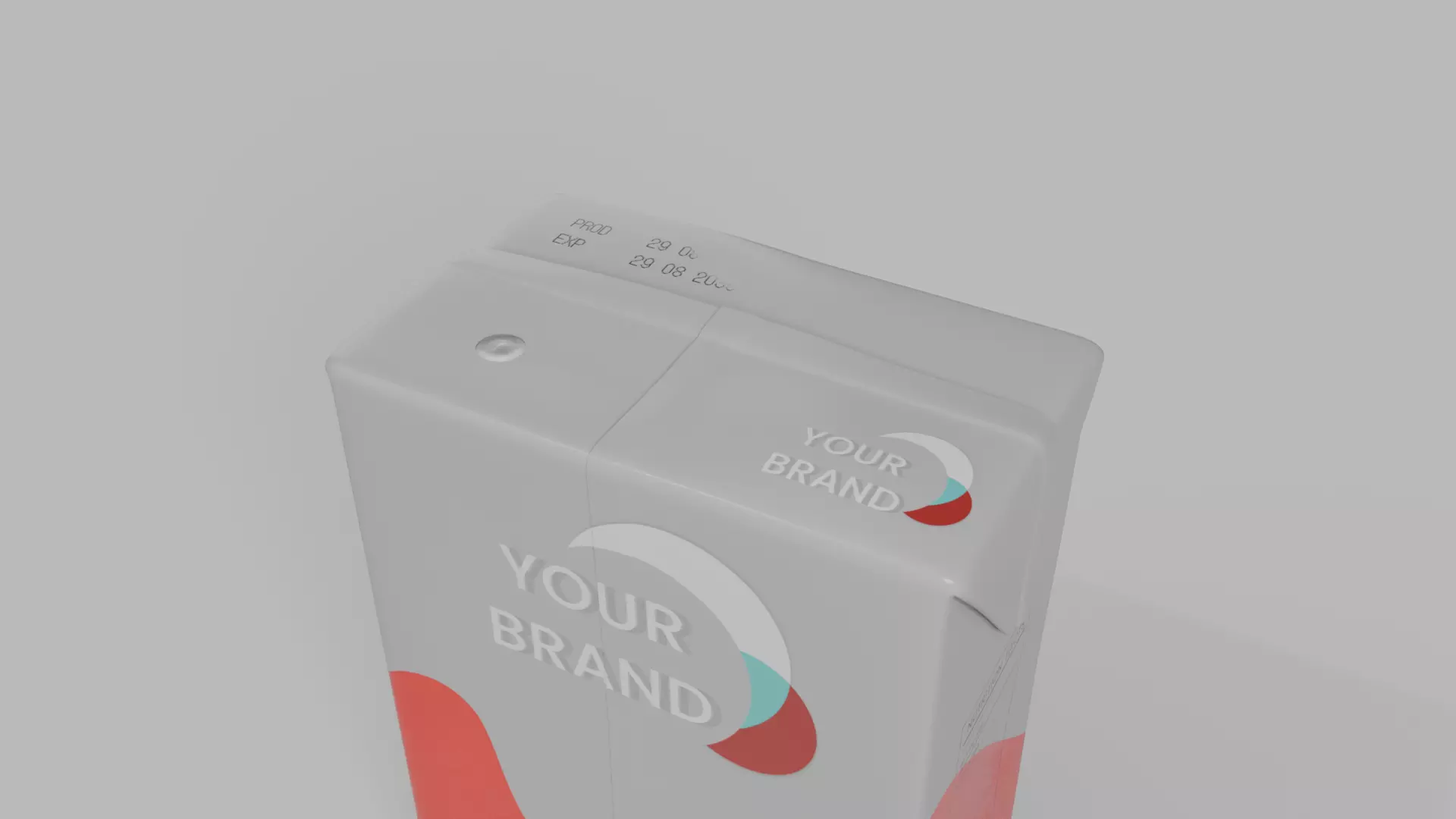 Beverage Carton Brick Full Set - Customizable Pack 3D Model Collection_50