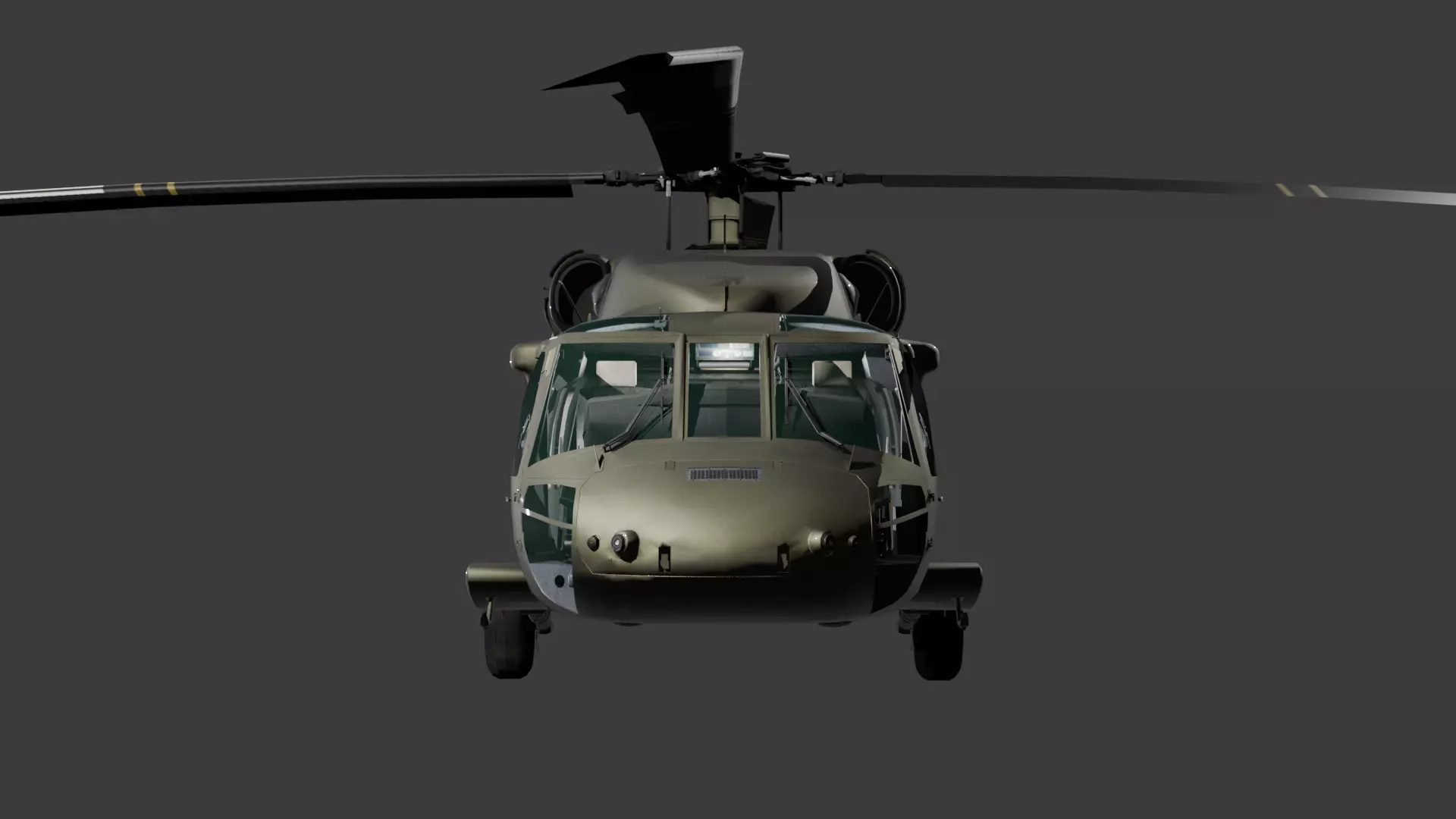 UH60-V Black Hawk FULL INTERIOR Low-poly 3D model_10